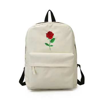

HOAGGO 2018 Men Women Backpack Oxford Embroidery Zipper Bookbag School Bag Travel Casual Shoulder Bags 88 Best Sale-WT