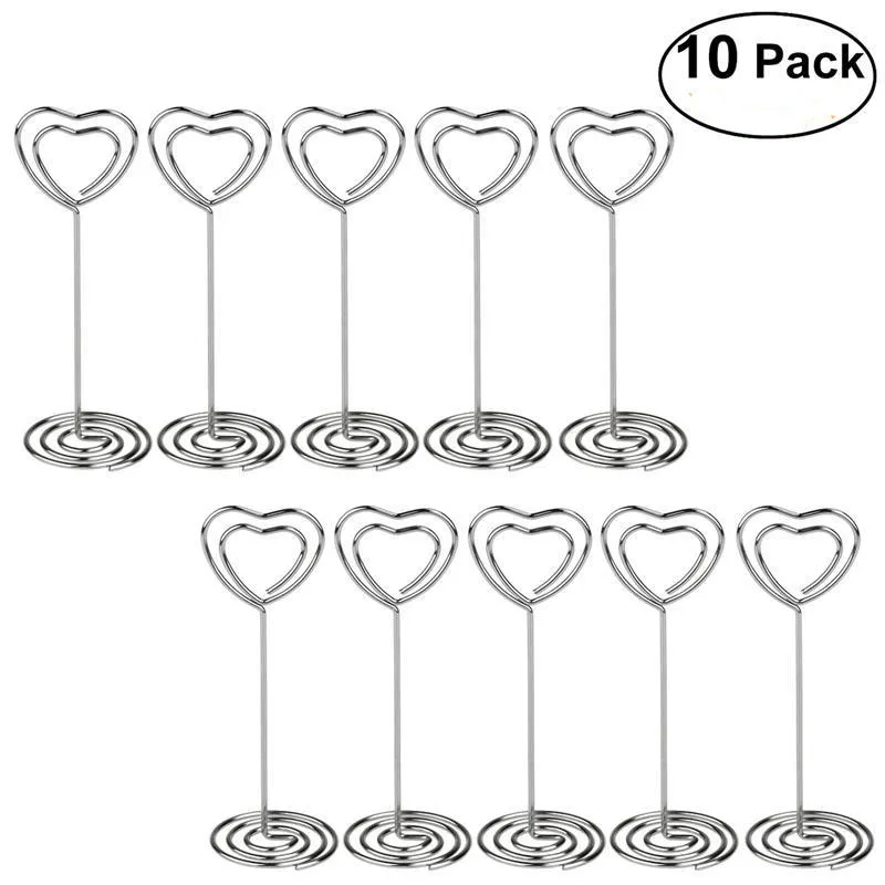 

10pcs Place Card Holder Seat Folder Rustic Photo Holder Wedding Place Card Table Number Holder