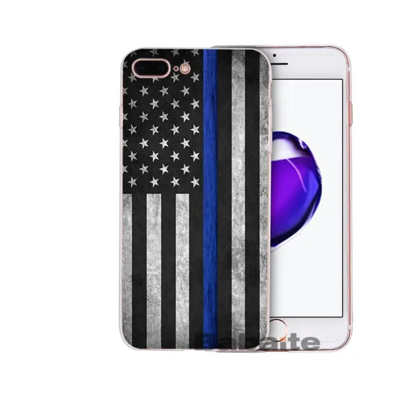 Thin Blue Line American US Flag