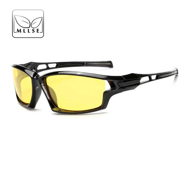 MLLSE бренд ночного видения очки водители мужские очки вождения защитные шестерни мужские солнцезащитные очки ночного видения очки