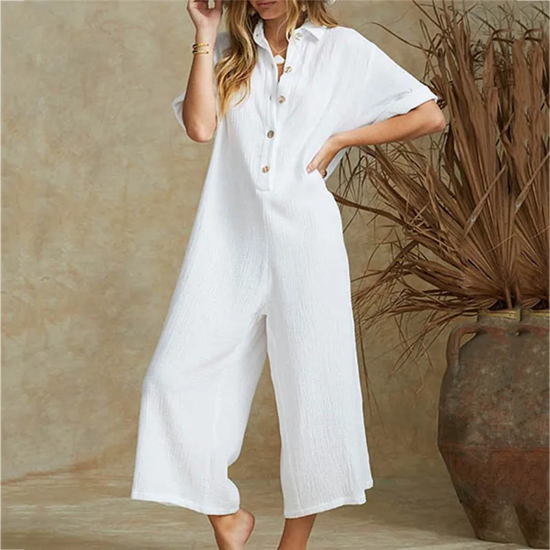 linen oversized jumpsuit