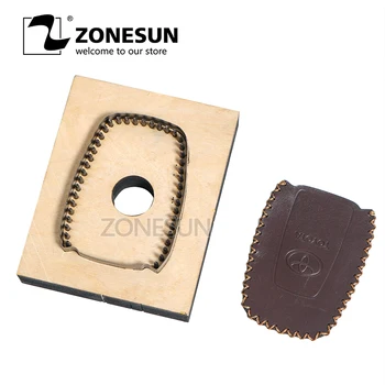 

ZONESUN Customized Leather Punching Die Knife DIY Car Key Ring Wooden Template Key Chain Die Cutting Mould Cutter