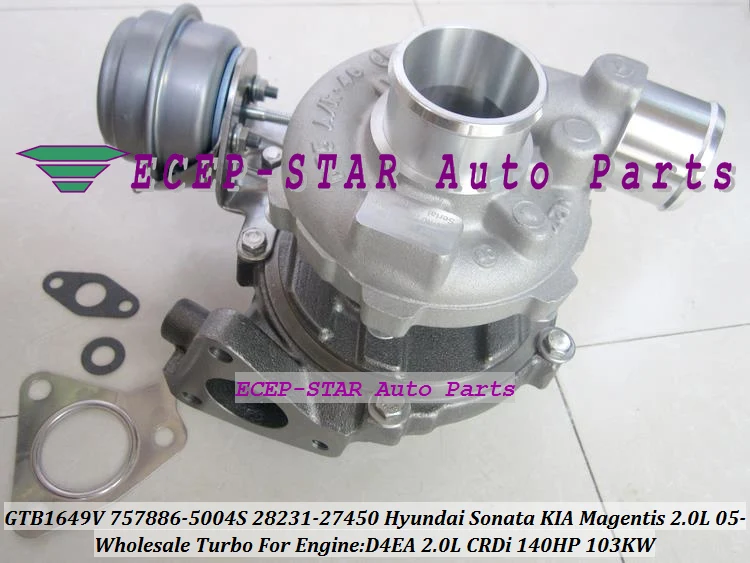 Turbo GTB1649V 757886-5004S 757886 28231-27450 Turbocharger For Hyundai Tucson Santa Fe KIA Carens ceed Magentis 2.0L CRDi D4EA (7)