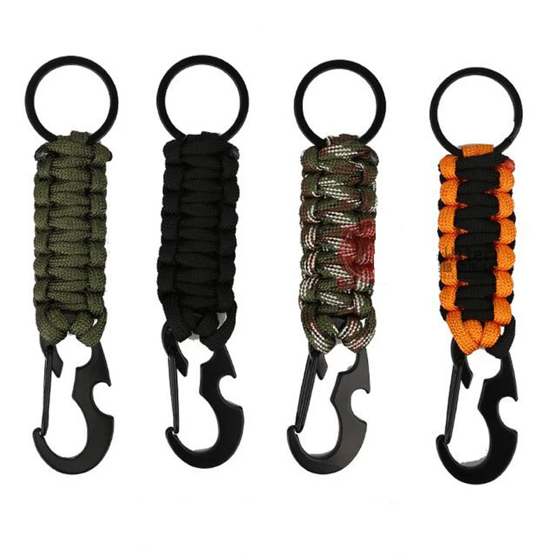 

Outdoor Quickdraw Hang Buckle EDC Multi Tools Multi-function Survive Umbrella Cord Key Ring