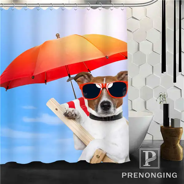 Buy Summer Dog Shower Curtain Fabric Waterproof