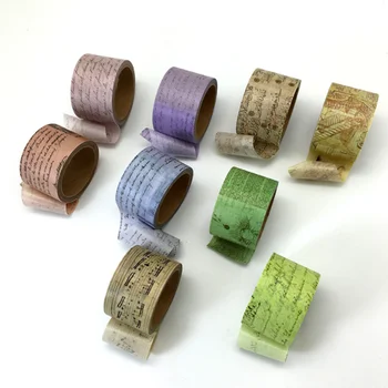 

1 Pc new Hot sale 30mm wide Classical Retro Manuscript masters painting series Vinci / Chopin / Napoleon Washi Tape Masking Tape