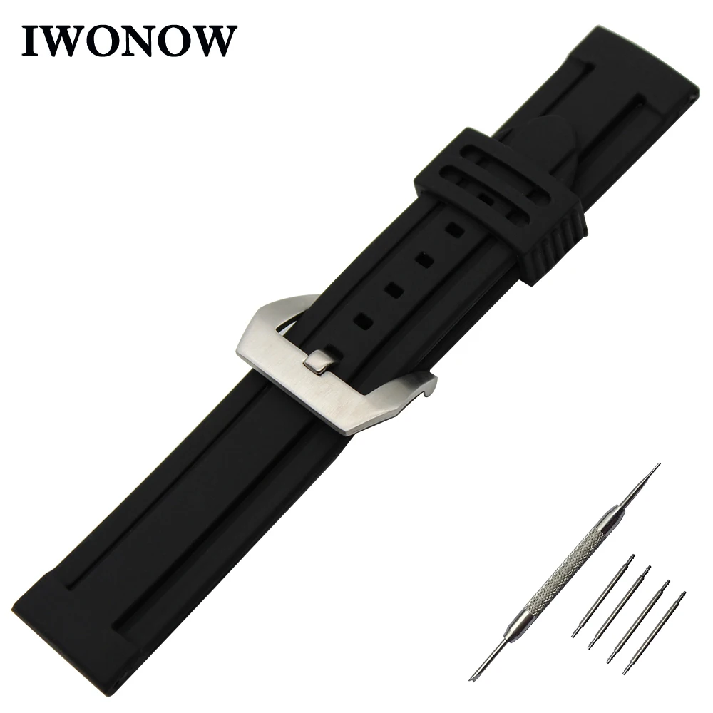 

Silicone Rubber Watch Band 22mm for Vector Luna / Meridian, for Xiaomi Smartwatch Huami Amazfit Strap Wrist Belt Bracelet Black
