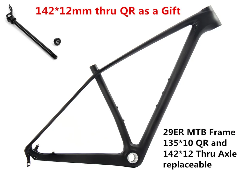

15.5/17/18.5/20" 29er Full Hard Tail Carbon Mountain Bike UD Matte Mtb Bicycle Frame