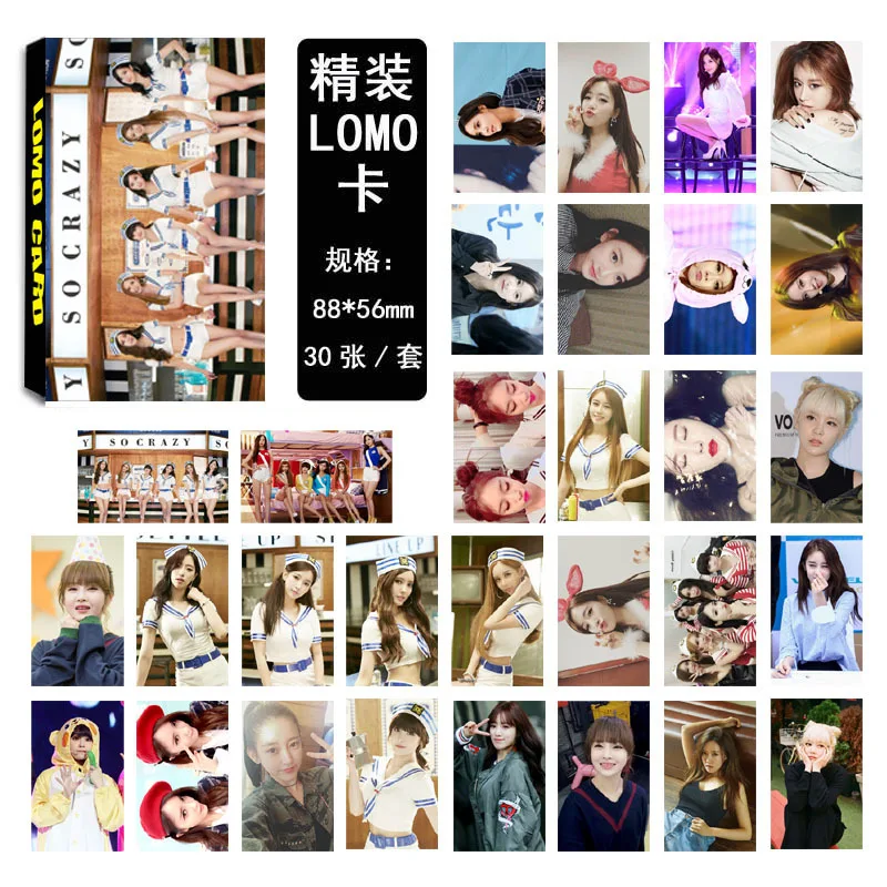 KPOP 2018 Горячая тара открытка фото карты k pop TARA текст постер + стикер 30 шт LOMO карта