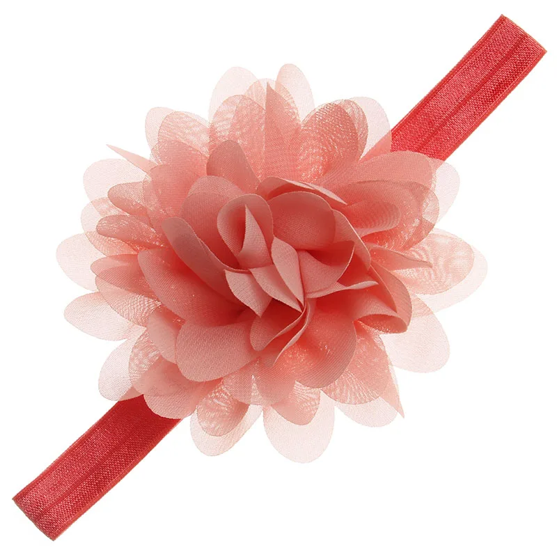 Lovely Newborn Baby Girls Chiffon Flower Headbands Toddler Headband Photography Props Infant Headband Hair Accessories crochet baby accessories Baby Accessories