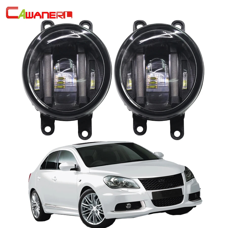 

Cawanerl 2 X Car Light Source LED Fog Light White Daytime Running Lamp DRL For Suzuki Kizashi (FR) Saloon 2.4 4x4 2010 Onward