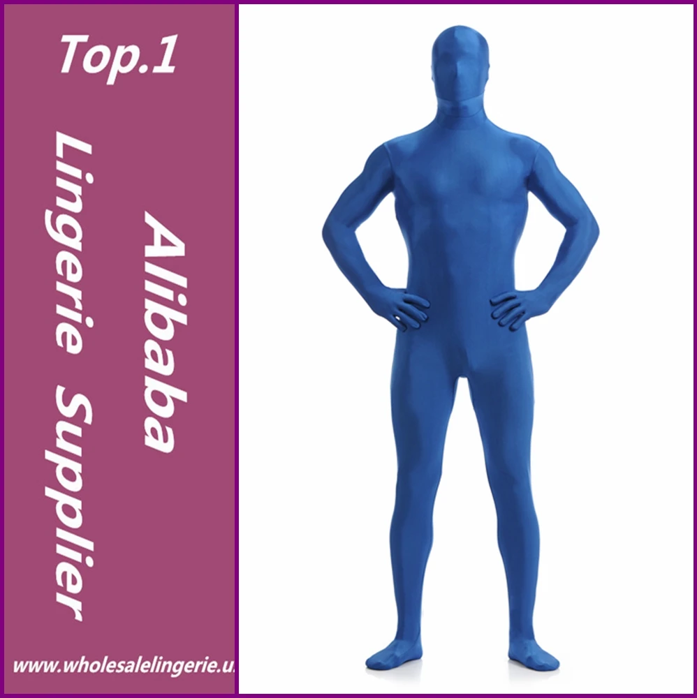 Zentai полный боди синий Chroma Key Body костюм лайкра Модный комбинезон|zentai bodysuit|zentai lycra
