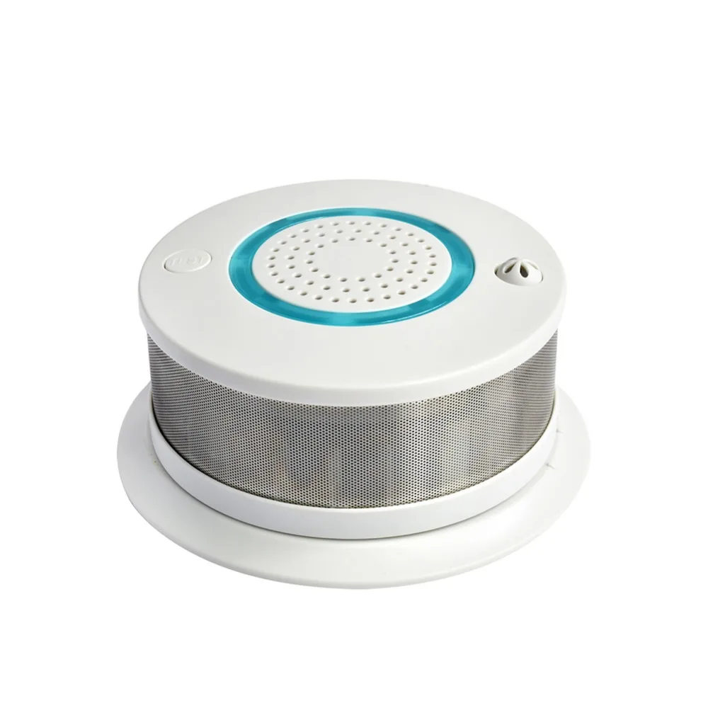 Умный wifi + Приложение пожарный дым и датчик температуры беспроводной датчик температуры дыма домашняя охранная сигнализация