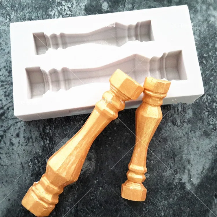 HOHOBLANC Small Column silicone mold fondant cake decorating tools chocolate gumpaste Roman column 2803 | Дом и сад