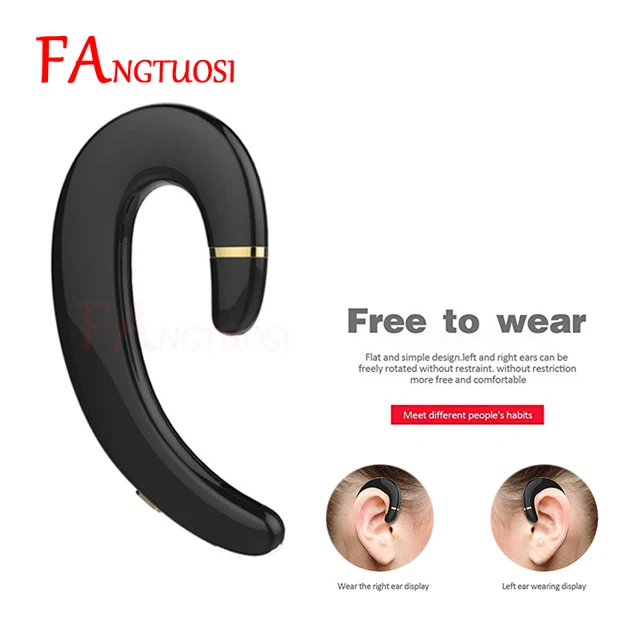 FANGTUOSI stereo headset Wireless bluetooth earphone for iPhone X 8 7 Business headsets Not in-ear Sports Sweat Proof headphone