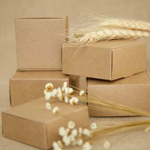 Новинка года, Подарочная коробка из крафт-бумаги для рукоделия, для свадьбы, дня рождения, вечеринки, конфет, печенья, рождественские, вечерние, подарочная коробка