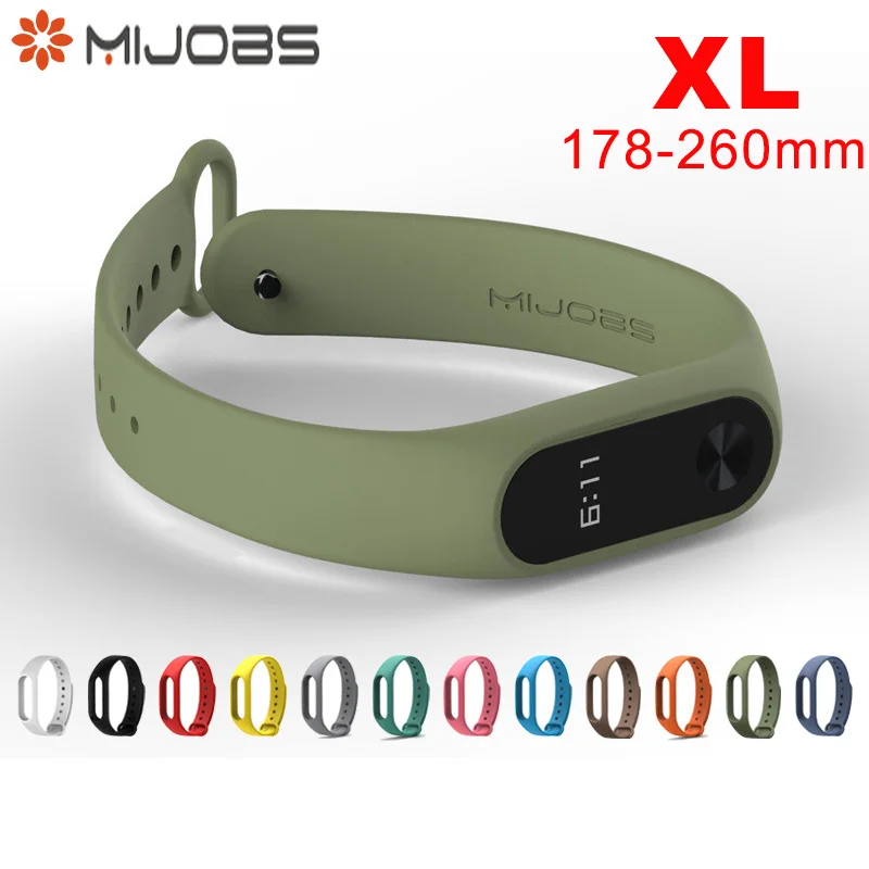 

2017 newest mi band XL 2 global belt extended 26 cm length pulsera mi banda 2 strap for xiaomi 2 smart bracelet smartband