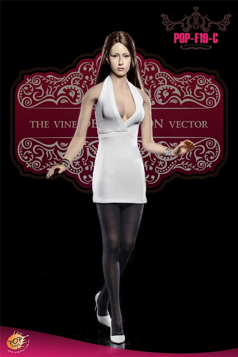 

Estartek F19 1/6 LADIES Sexy Deep V HALTER DRESS SUIT for 12inch Phicen Ebleague Jiaoudoll Hotstuff Action Figur