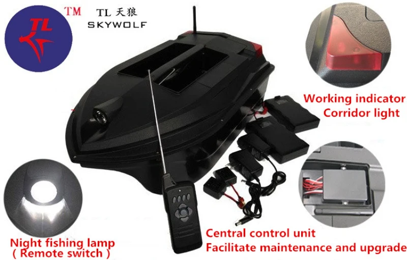 B профессиональное рыболовное оборудование RC приманка лодка TL-380A умный автоматический крюк беспроводной бесшумный RC рыболовная лодка добавить светодиодный светильник