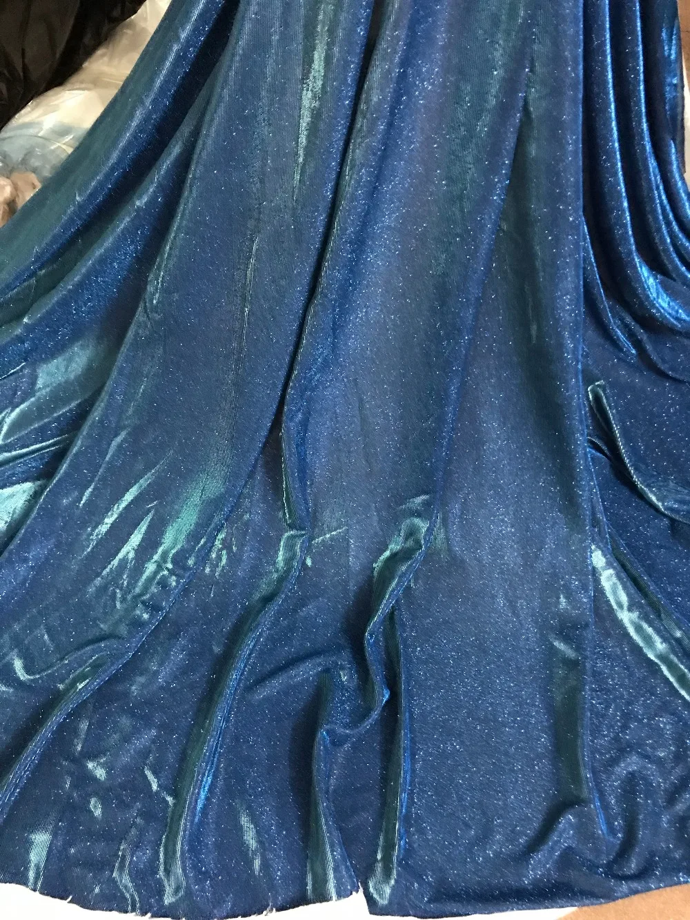 

glued glitter lace fabric SYJ-10312 for party dress Hot sale glitter embroidered tulle Lace Fabric