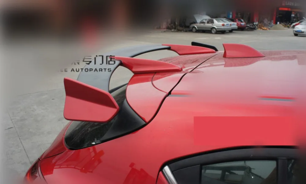 Спойлер HLONGQT из АБС пластика для Mazda 3 AXELA Hatchback 2014.2015.2016.2017 высококачественные