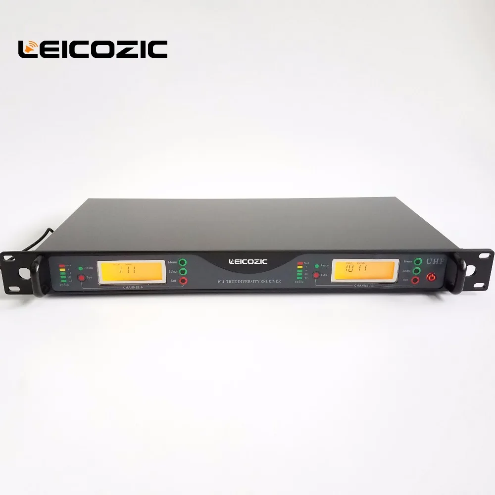 Leicozic U24D истинное разнообразие, беспроводные микрофоны, беспроводной сценический микрофон, 2 ручных фирменных микрофона, профессиональный, 200 каналов