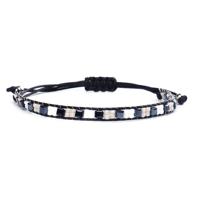 boho006 Handmade Friendship boho bracelet charm beaded Bohemian bracelets Bangle for women boho jewelry - Окраска металла: Design 6