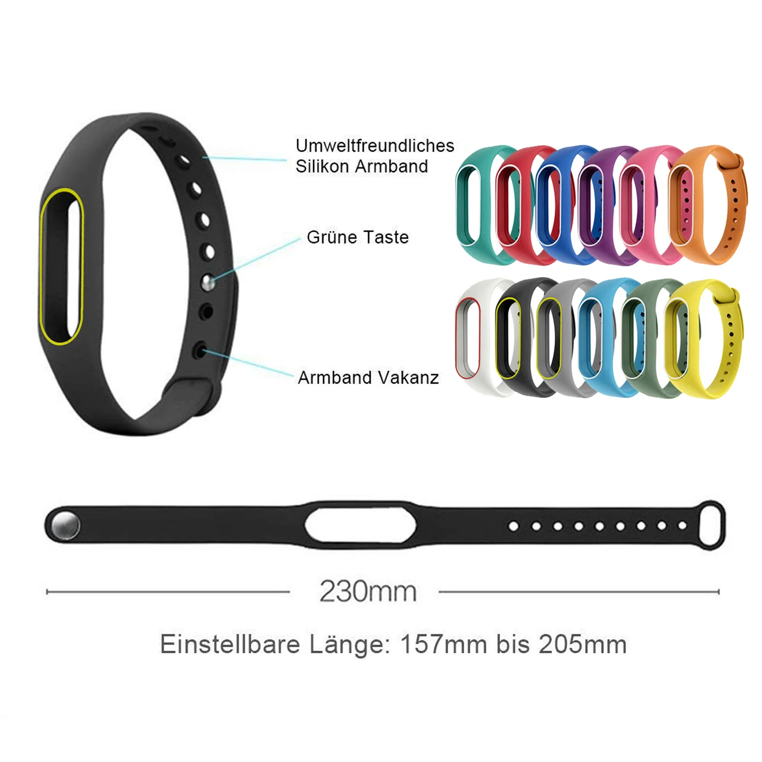 12 шт. силиконовые сменные ремешки для браслета Xiaomi Xiao Mi Band 2|Смарт-аксессуары| |