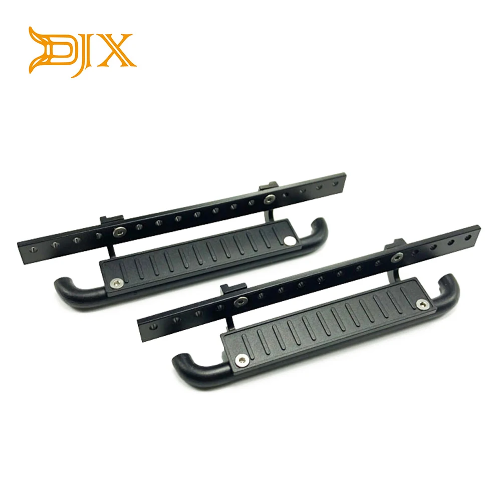 

2pcs CNC Metal Side Pedal Plate for 1/10 RC Crawler SCX10 D90 Side Step Sliders with Bracket