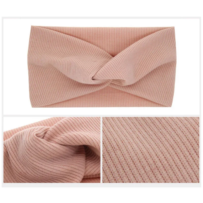 Популярные мягкие полосы узел Крест удобные регулируемые 4 цвета повязка на голову Твердые дети подарки Девочки Дети эластичные аксессуары для волос