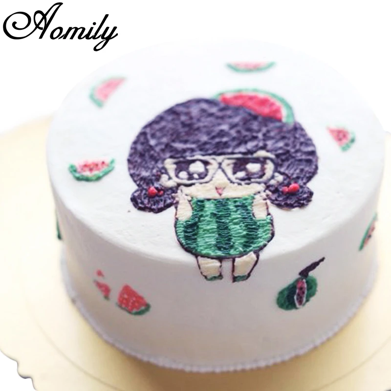 Aomily 50pcs/set Edible Glutinous Rice Paper Baking Ingredients 3d