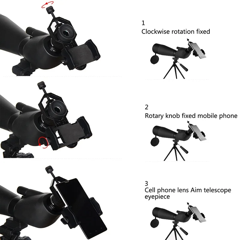 Бинокулярный Монокуляр зрительные прицелы телескоп адаптер держатель для мобильного телефона мобильный телефон Универсальный адаптер камеры охота