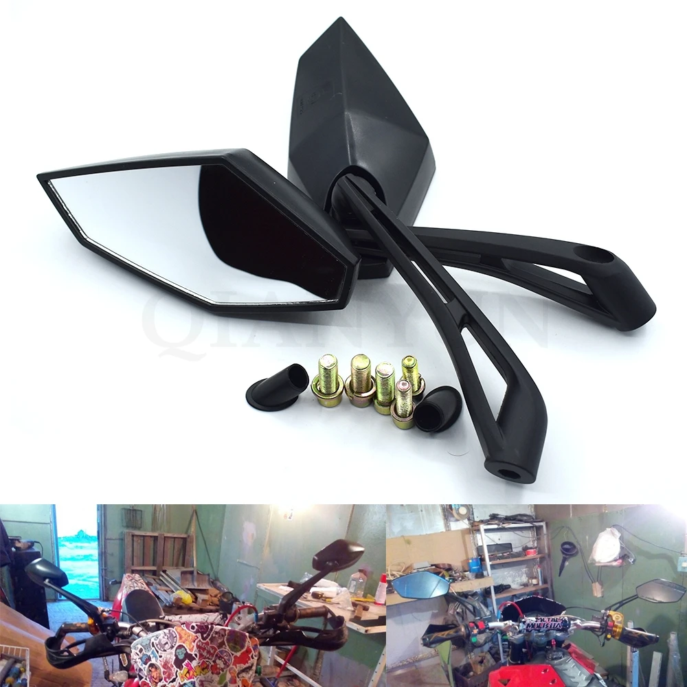 

Universal Motorcycle Rearview Mirrors Motorbike Side Mirrors 8mm 10mm For Ducati STREETFIGHTER Monster 1100S