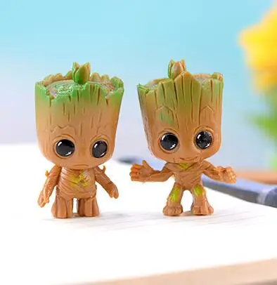 4pcs Set Marvel Guardians Of The Galaxy Avengers Tiny Cute Baby Tree Man Model Figure Toys 5cm Action Figures Aliexpress