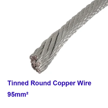 

Factory Supply 1m/Lot High Quality Red Coppper Electric Cable 95 Square Tinned Copper Stranded Wire