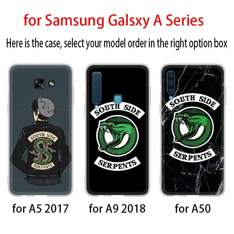 3D чехол Riverdale South Side Serpents для Samsung Galaxy A8 A6 Plus A9 A5 A3 A7 2018 2017 2016 A50 A30 A40 A70 A10 A2 CORE