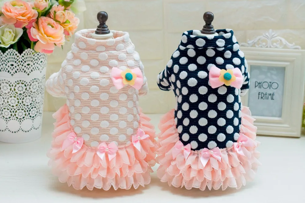 

New Ladies Style Pet Dog Winter Dress Coat Clothes From S to XXL Free Shipping By China Post Dog Coat Dogs Clothes