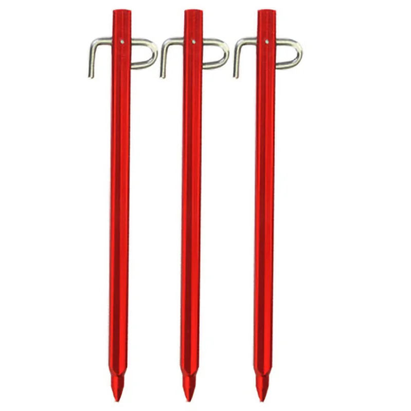 

6Pcs Tent Pegs Outdoor Camping Tent Stakes Canopy Nail Ground Pin Tent Accessories 20 Cm Outdoor Climbing Awning Tent Nail