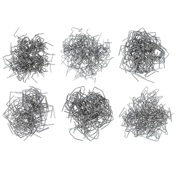 

New Universal 100 Pcs/Set Precut 0.6mm-0.8mm Wave Flat Staples For Plastic Stapler Repair Welder Repair Tool