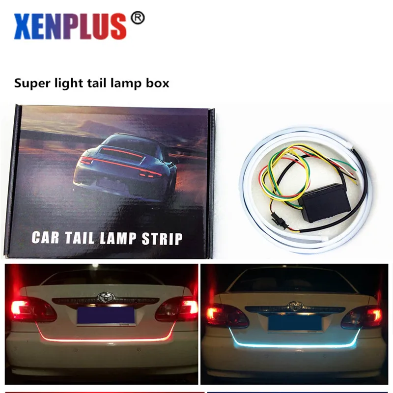 

Xenplus Car Rear Trunk Lights Strips LED Decorative Lamps Tail Light Warning Lights Dynamic Streamer For Brake Turn Signal Lamps