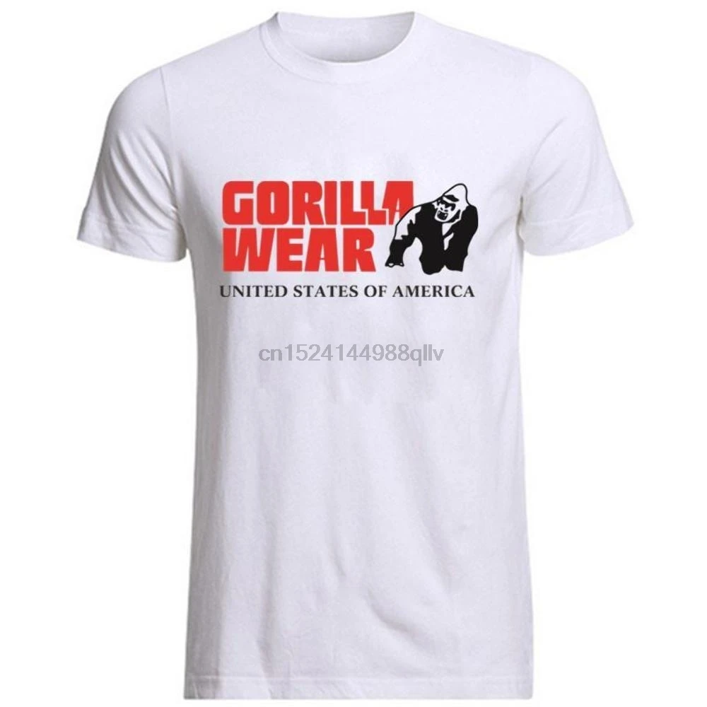 

Men's T Shirt Gorilla Wear Muscle United States of America USA T Shirt Top