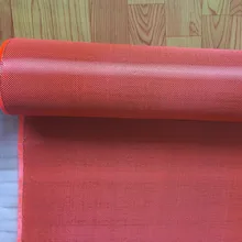 Гибридная ткань из углеродного арамидного волокна оранжевая полотняная ткань 190 г/см