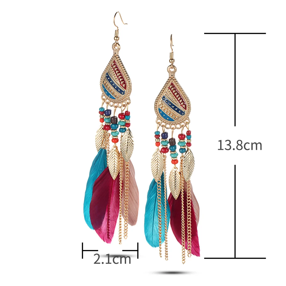 drop tassel earrings