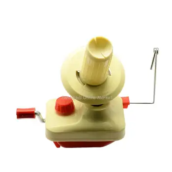 

1pc Plastic Yarn Ball Winder, LemonChiffon, Size: about 115mm long, 95mm wide, 115mm high; cylinder: 43mm.
