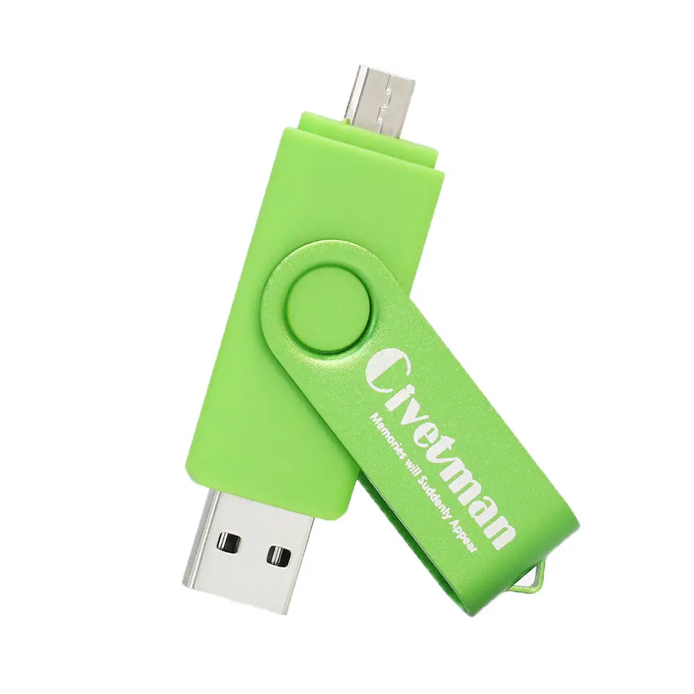 Новинка, OTG USB флеш-накопитель для смартфонов/планшетов/ПК, 8 ГБ, 16 ГБ, 32 ГБ, 64 ГБ, 128 ГБ, флеш-накопитель, Высокоскоростной USB 3,0, флеш-накопитель, карта памяти - Цвет: green