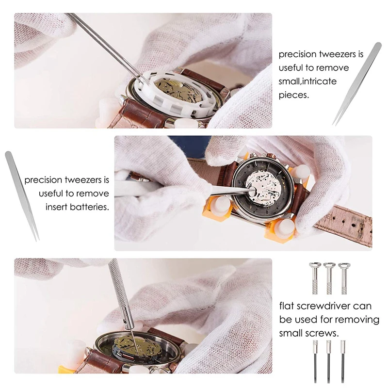 Сменный Набор инструментов для часов, чехол для часов и открывалка