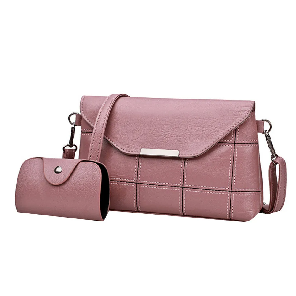 Aelicy клетчатая сумка-мессенджер женская сумка через плечо женские кошельки и сумки известных брендов сумки на плечо bolsa feminina - Цвет: Розовый
