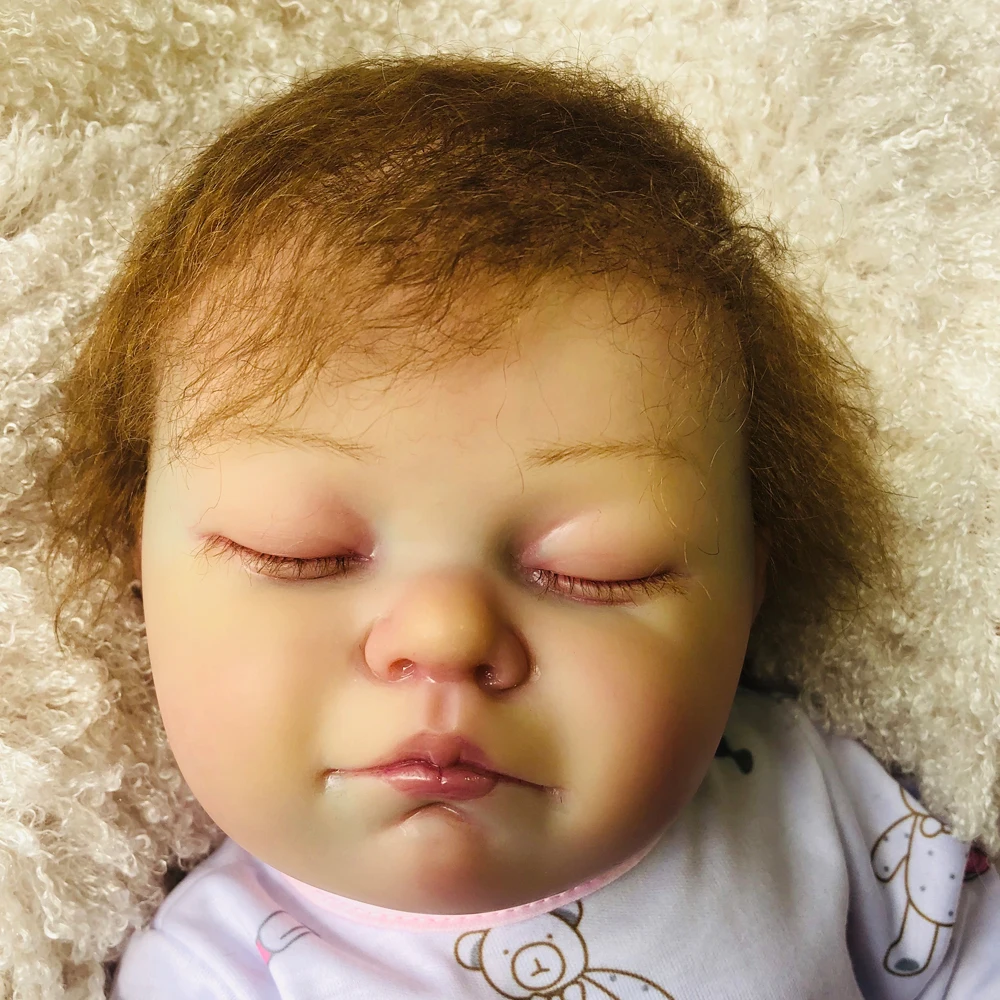 Скульптор эксклюзивная Кукла Reborn Baby girl 20'཮cm силиконовая сенсорная