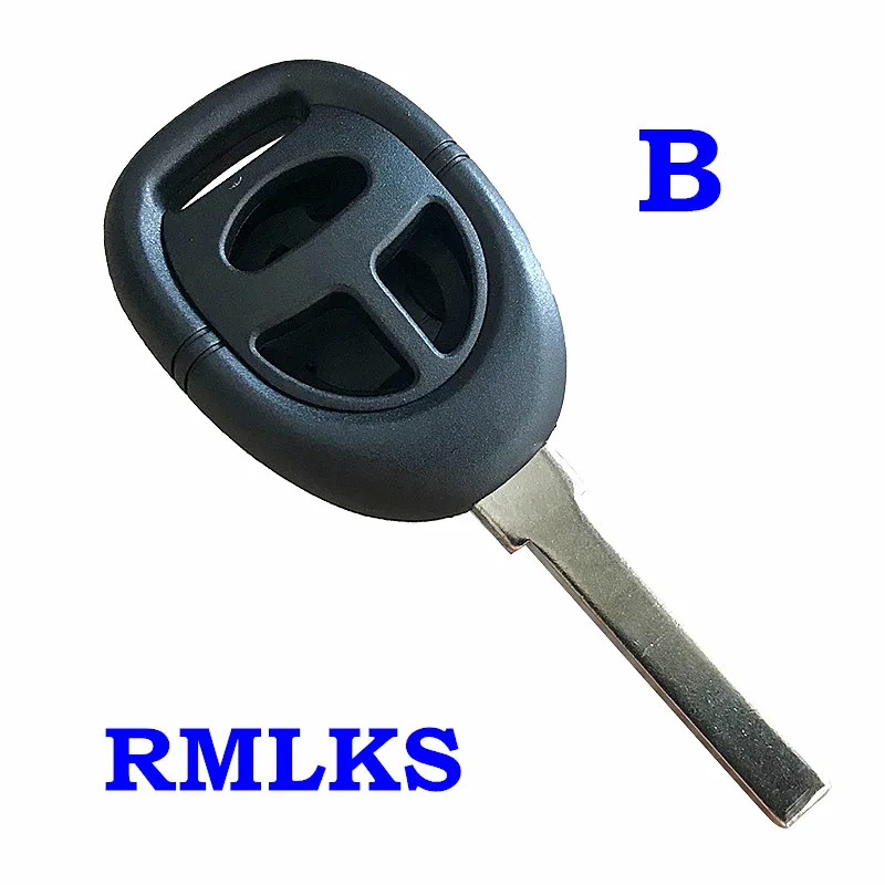 3 кнопки Замена чехол оболочка дистанционный смарт ключ-брелок для Saab 9-3 9-5 93 95 с нерезанным лезвием - Количество кнопок: B