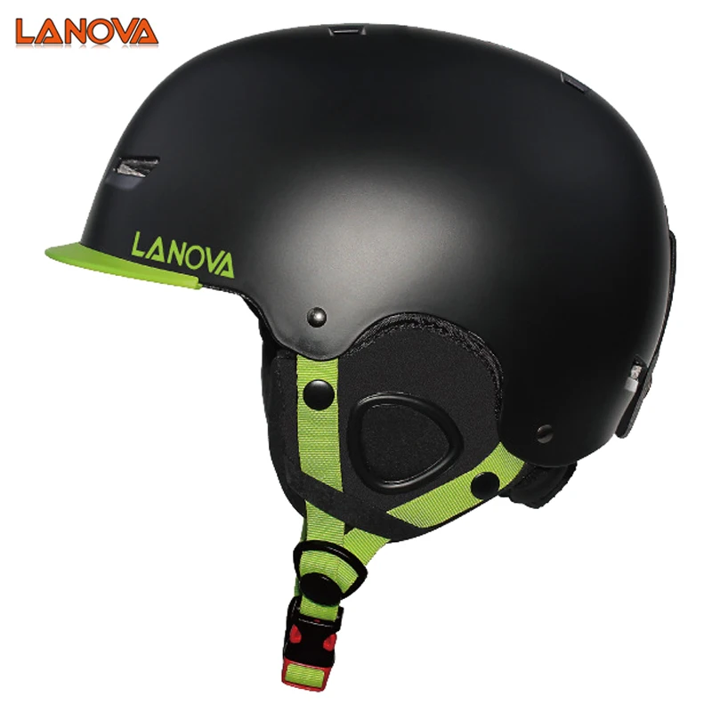Adult And Kids Ski Helmet Skateboard Snowboard Helmet Removable Brim Premium Velure Fast Moto